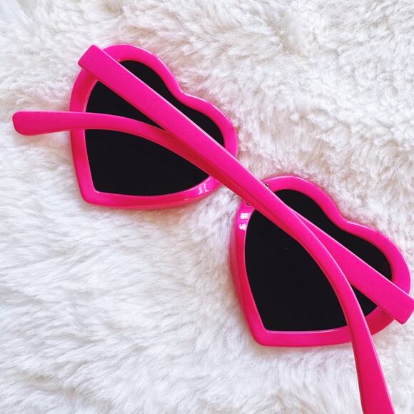 Pixie Pink Girl Heart-shape Sunglasses - Picture 14 of 15